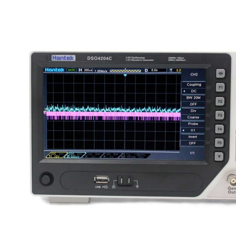 Osciloscopio Digital DSO4204C 200 Mhz 4 Canales Hantek
