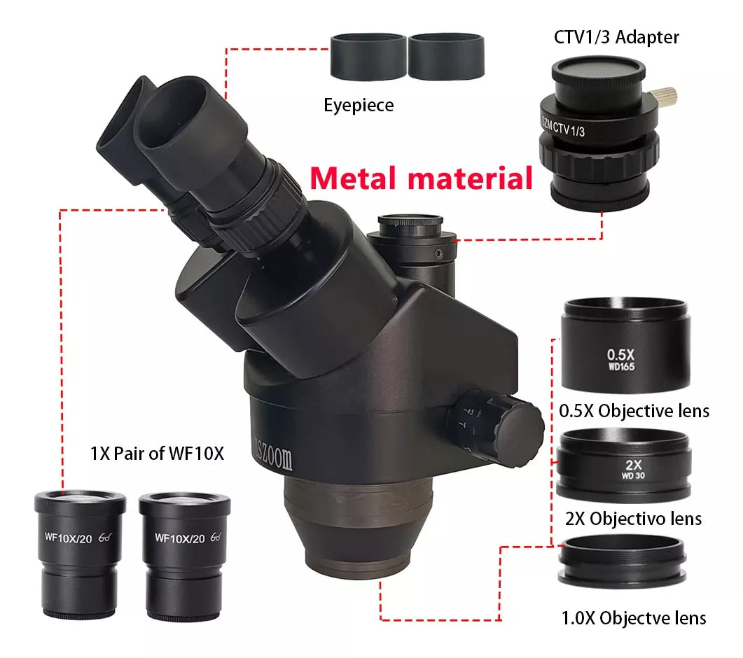 Microscopio Digital HDMI - Cámara Trinocular 51MP