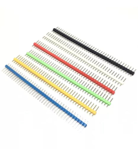 Header Macho de Colores 40 Pines Dupont 2.54mm PCB