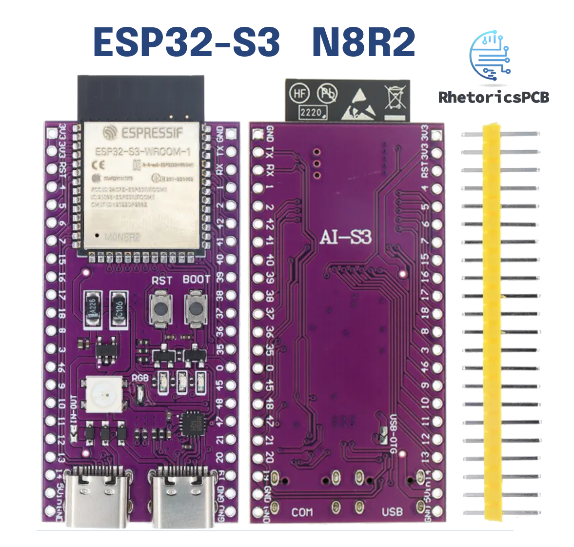ESP32 S3 N8R2 Tarjeta de Desarrollo Dual Tipo C
