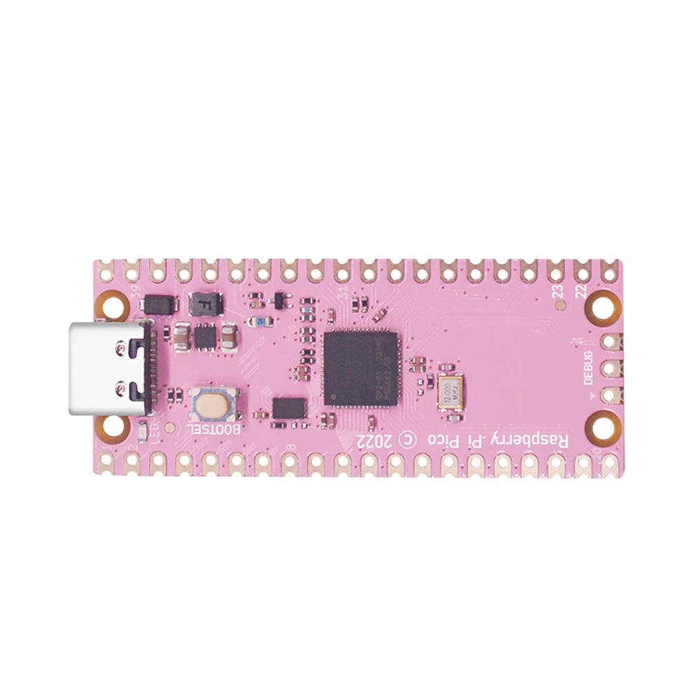 Raspberry Pi Pico Cortex-M0 RP2040 Versión Rosa USB-C