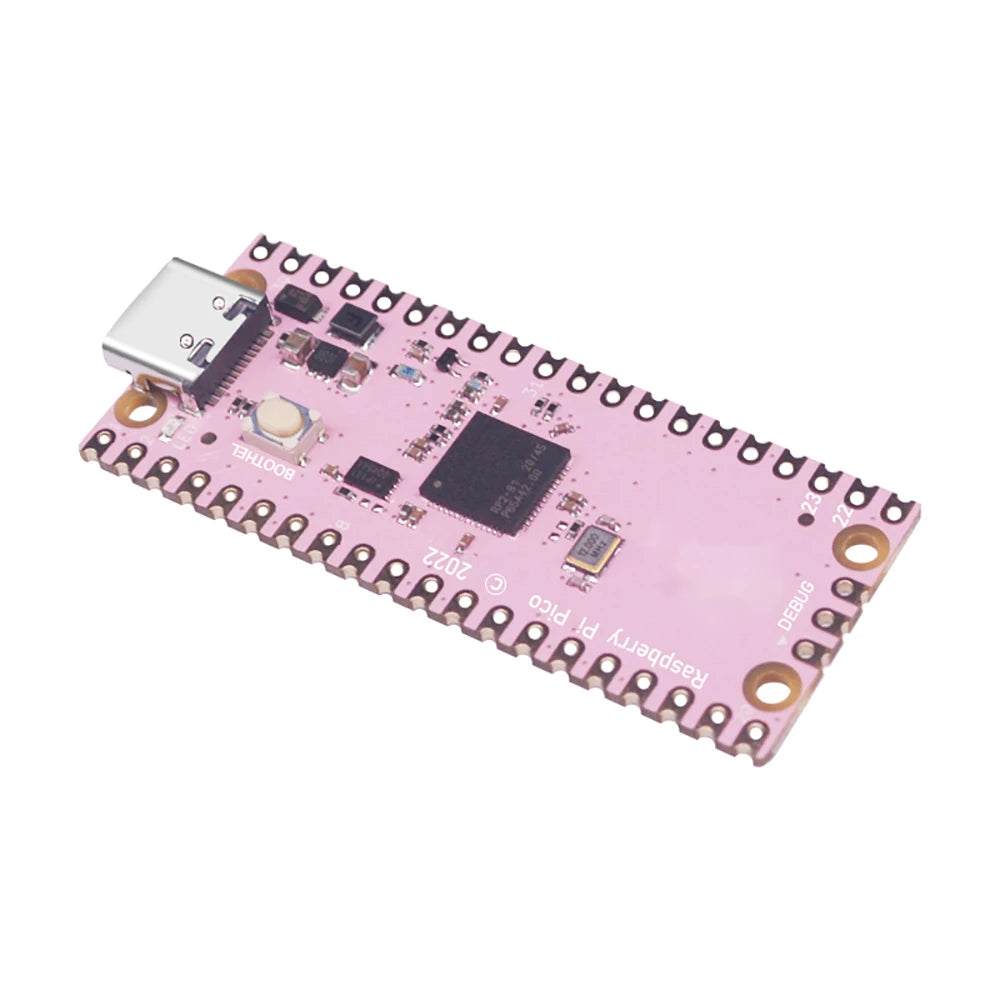 Raspberry Pi Pico Cortex-M0 RP2040 Versión Rosa USB-C