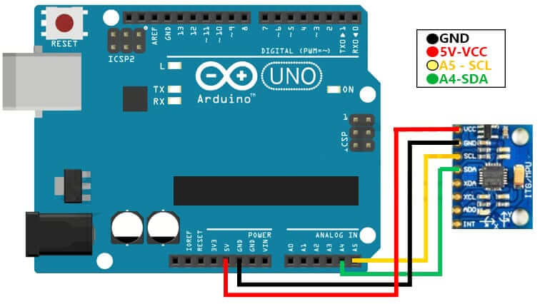 Módulo Sensor Giroscopio Acelerometro 3 Ejes MPU-6050