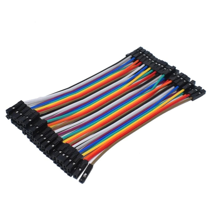 Pack 40 Pzas Dupont Cable Jumper 10cm Hembra - Hembra