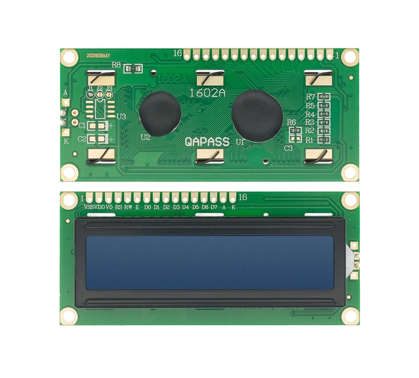 Display Lcd Pantalla 16x2 Fondo Azul Arduino Pic 1602a Rhetorics Pcb 9689