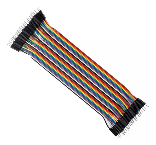 Pack 40 Pzas Dupont Cable Jumper 20cm Macho - Macho