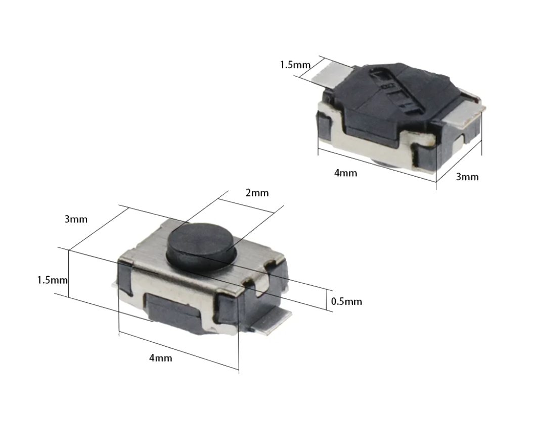 Micro Switch 3x4x2 SMD 2 Pines