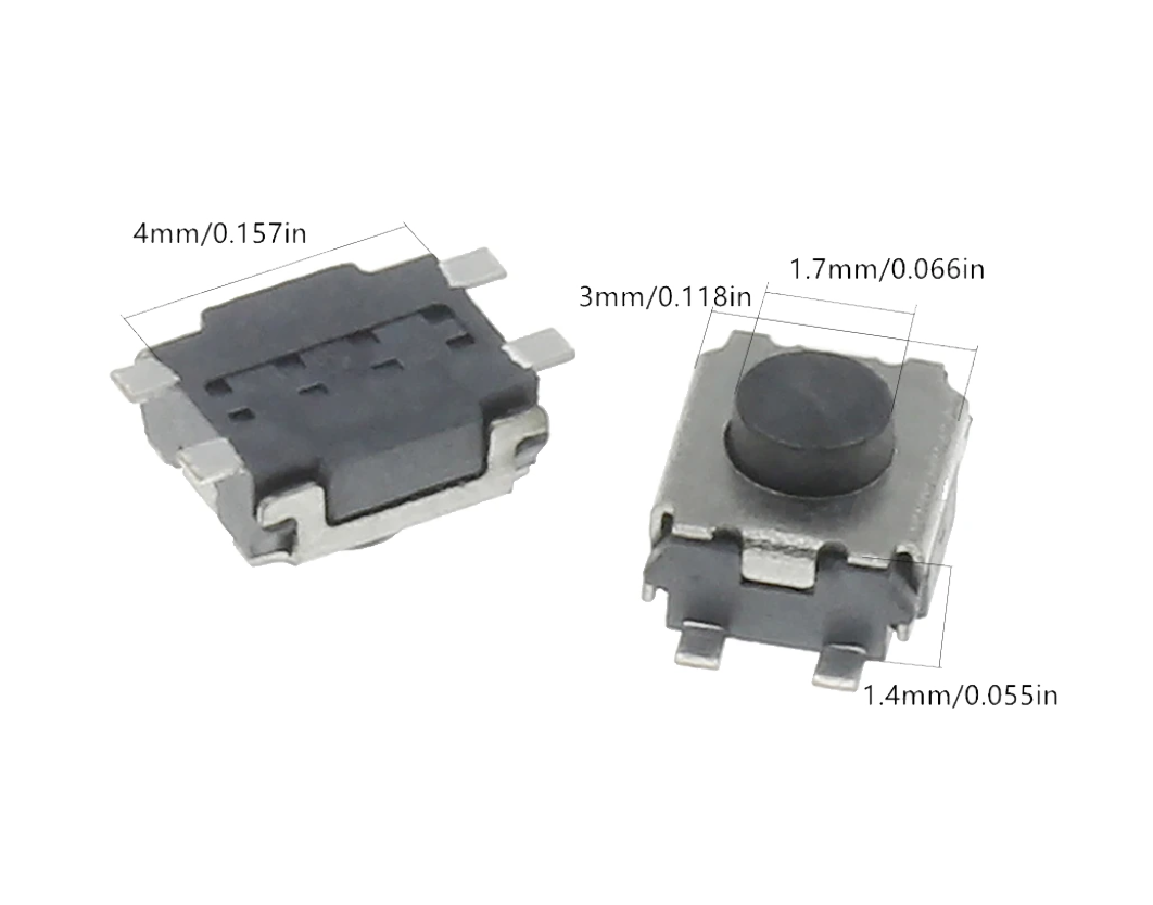 Micro Switch 3x4x2 SMD 4 Pines