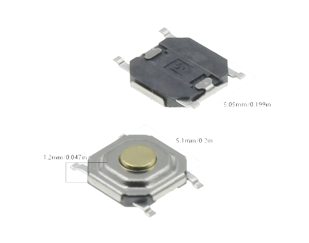 Push Button 6.4×5.2mm SMDSKQGAKE020