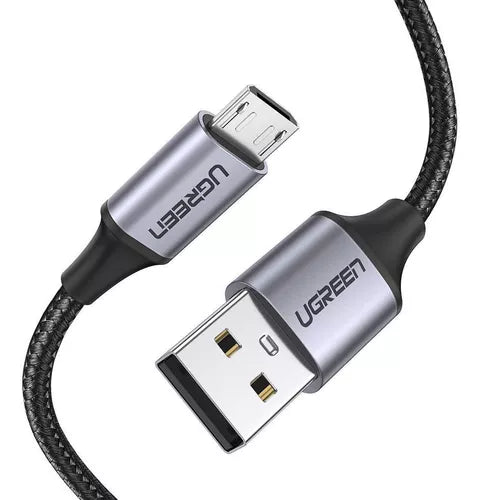 Cable Datos UGREEN USB a MicroUSB 25cm para Tarjeta de Desarrollo