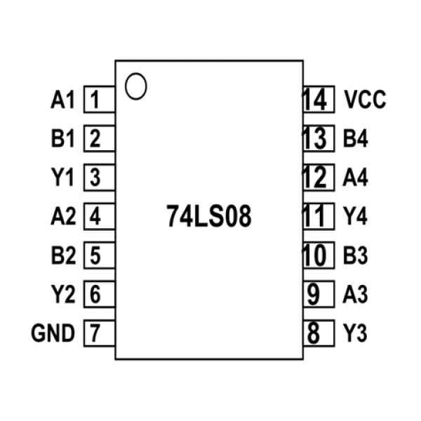 Compuerta Lógica AND 74LS08N Logic Gate