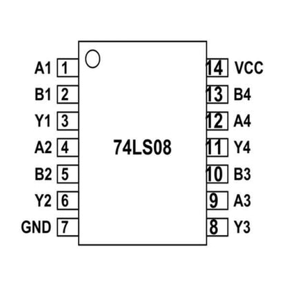 Compuerta Lógica AND 74LS08N Logic Gate