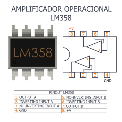 LM358P OpAmp IC Amplificador Operacional