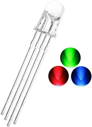 10 Led Rgb 4 Pines 10mm Jumbo / Catodo Comun | Meses Sin Interés - Foto 4