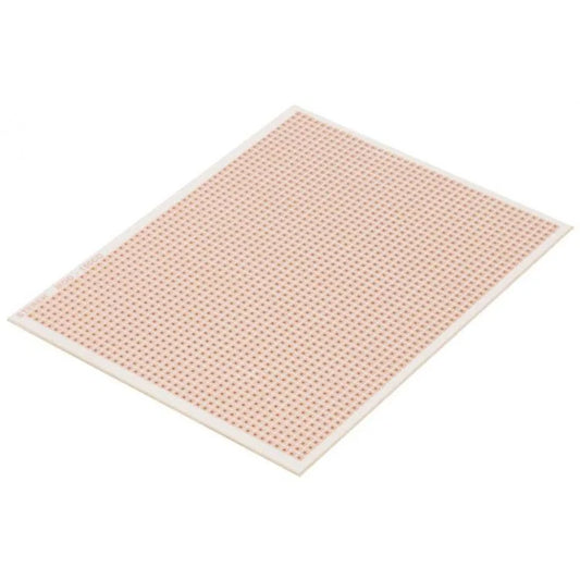 Placa fenólica perforada con pistas de 10,7 cm x 14 cm